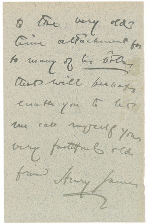 Lot #519 Henry James Handwritten Letter Signed - Image 6