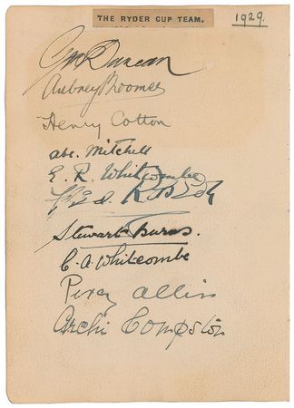 Lot #801 Golf Signatures - Image 1