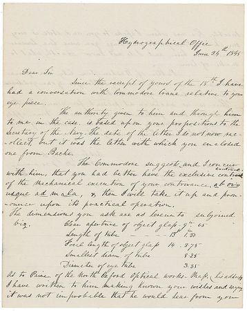 Lot #282 Matthew F. Maury Signed Letter - Image 1