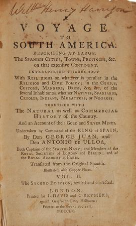 Lot #76 William Henry Harrison: Scarce twice-signed William Henry Harrison book - Image 1
