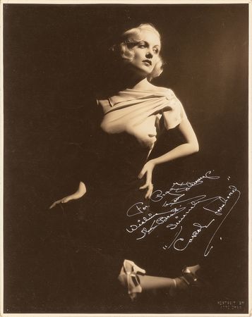 Lot #8127 Carole Lombard Oversized Signed Photograph - Image 1
