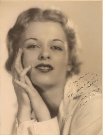 Lot #8186 Joan Bennett Oversized Signed Photograph - Image 1