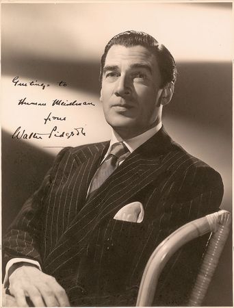 Lot #8217 Walter Pidgeon Oversized Signed Photograph - Image 1