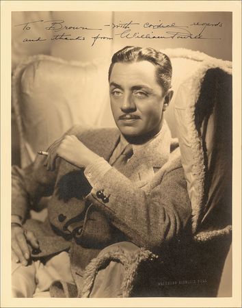 Lot #8146 William Powell Oversized Signed Photograph - Image 1