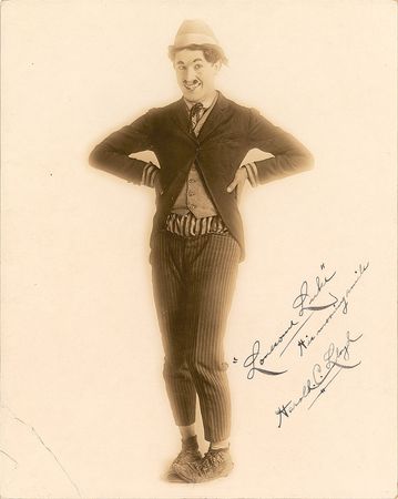 Lot #8023 Harold Lloyd Signed Photograph