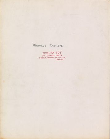 Lot #8093 Frances Farmer Oversized Signed Photograph - Image 2