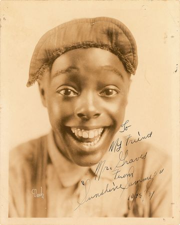 Lot #8139 Our Gang: Ernest ?Sunshine Sammy? Morrison Signed Photograph - Image 1