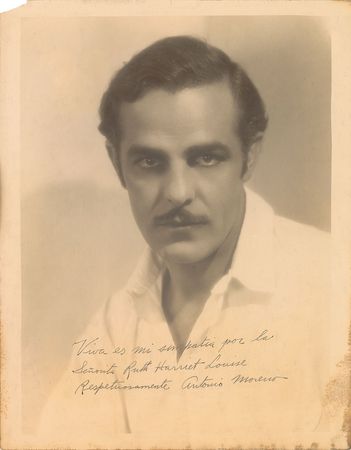 Lot #8024 Antonio Moreno Oversized Signed