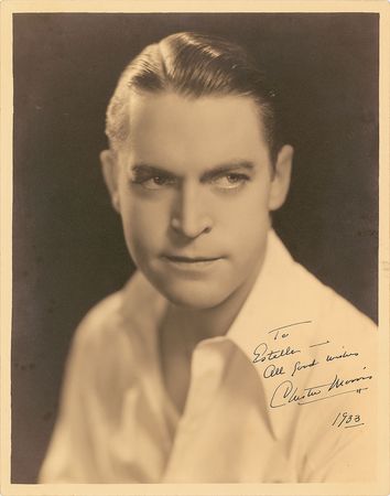 Lot #8135 Chester Morris Oversized Signed Photograph - Image 1