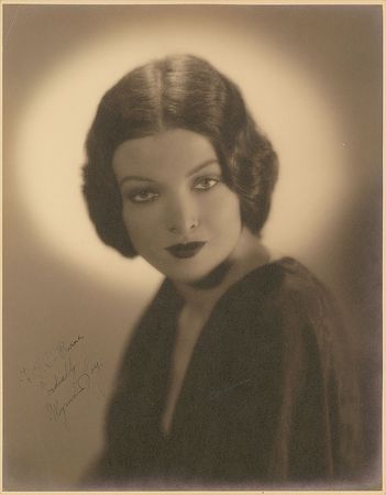 Lot #8132 Myrna Loy Oversized Signed Photograph - Image 1