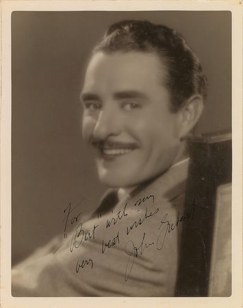 Lot #8015 John Gilbert Oversized Signed Photograph