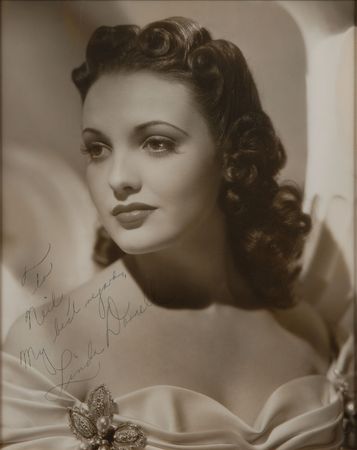 Lot #8188 Linda Darnell Oversized Signed Photograph - Image 1
