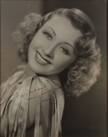 Lot #8049 Joan Blondell Oversized Signed Photograph - Image 1