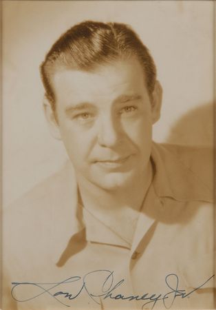 Lot #8197 Wolfman: Lon Chaney, Jr Signed Photograph - Image 1