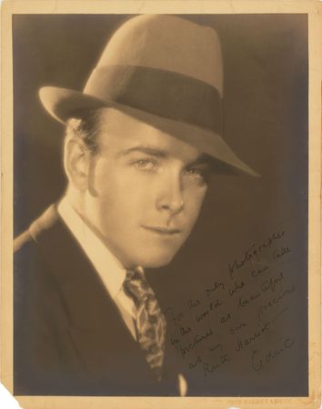 Lot #8083 Cedric Gibbons Oversized Signed Photograph - Image 1