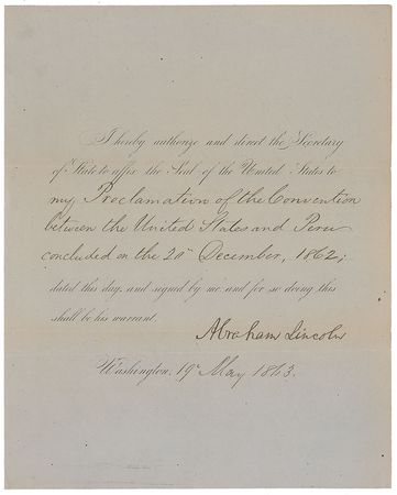 Lot #20 Abraham Lincoln: The president restores
