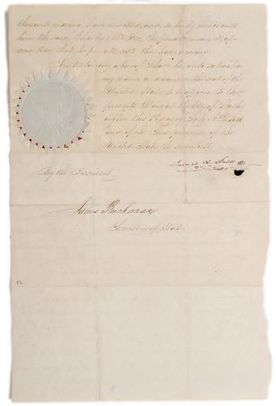 Lot #13 James K. Polk and James Buchanan: Uncommon
