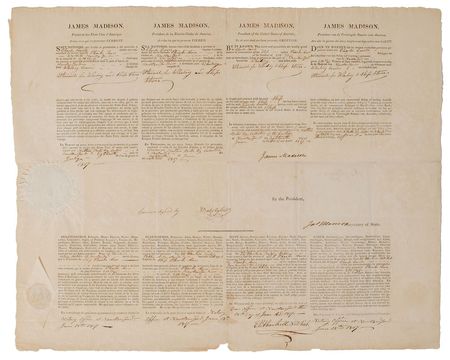 Lot #6 James Madison and James Monroe: