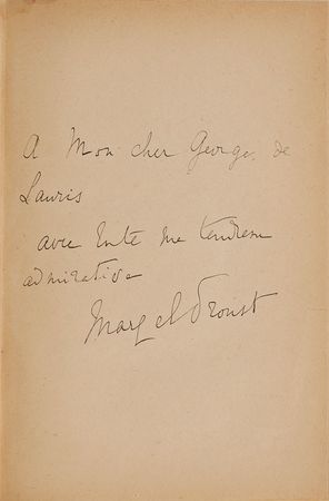 Lot #425 Marcel Proust: Scarce Proust presentation to a close friend - Image 1