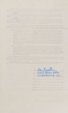 Lot #438 Ray Bradbury - Image 1