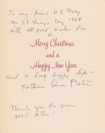 Lot #469 Katherine Anne Porter - Image 1