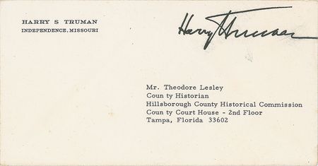 Lot #102 Harry S. Truman Typed Letters Signed - Image 3