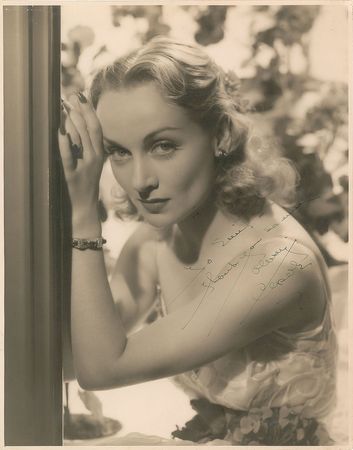 Lot #632 Carole Lombard Signed Photograph