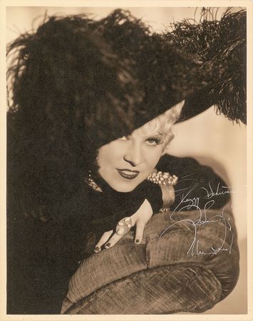 Lot #654 Mae West Signed Photograph