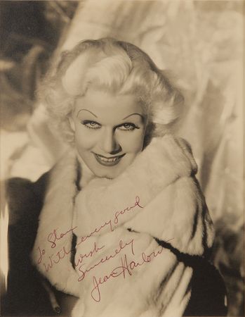 Lot #624 Jean Harlow: Sought-after vintage portrait of Harlow - Image 1