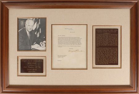 Lot #51 Dwight D. Eisenhower: President Eisenhower ends a strike against a nuclear manufacturer - Image 1