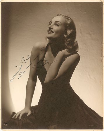 Lot #633 Carole Lombard Signed Photograph