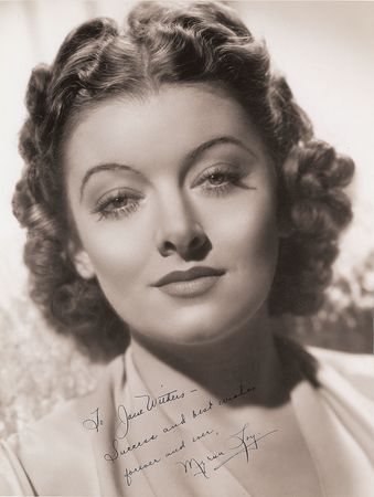 Lot #635 Myrna Loy Signed Photograph