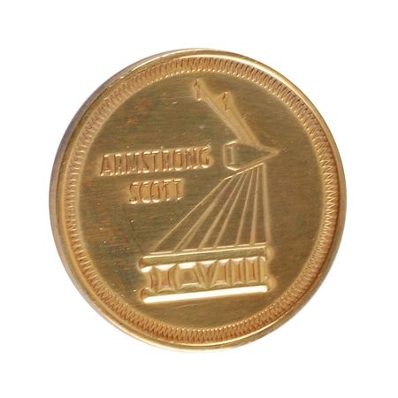 Lot #311 Dave Scott: Flown medallion from Gemini 8 - Image 1