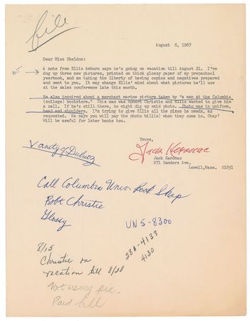 Lot #418 Jack Kerouac: Refining Vanity of Duluoz, Kerouac?s last major novel - Image 1