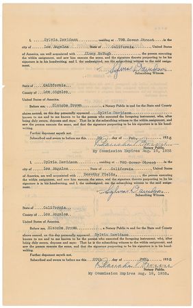 Lot #561 Jerome Kern Signed Document - Image 2