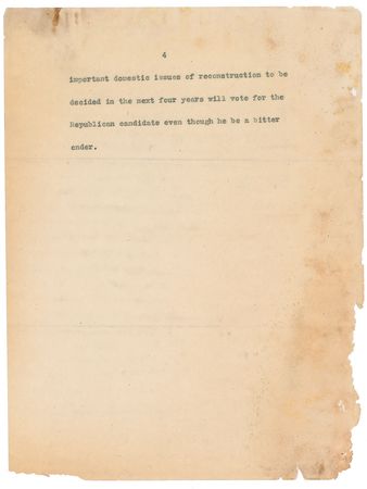 Lot #40 William H. Taft: “I hope I am helping some Republicans to save their conscience and vote for Harding” - Image 7