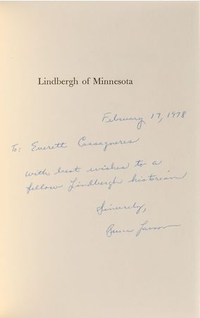Lot #306 Charles Lindbergh: Desirable book-and-letter pairing from the legendary aviator - Image 2