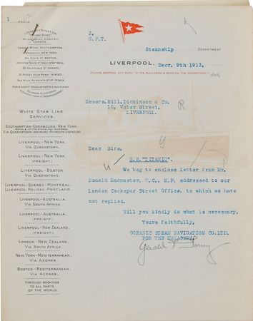 Lot #206 Titanic: Helene Baxter: A diamond heiress ?on your S.S. ?Titanic? at the time of the disaster? - Image 1