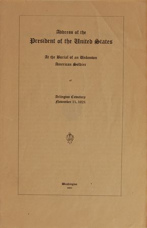 Lot #42 Warren G. Harding Booklet - Image 2