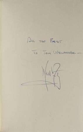 Lot #316 Neil Armstrong: A scarce volume, inscribed to his mailman - Image 1