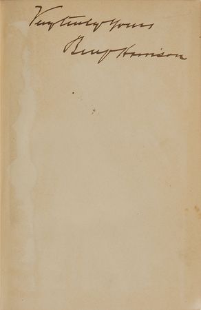 Lot #33 Benjamin Harrison: The president?s observations on government - Image 1