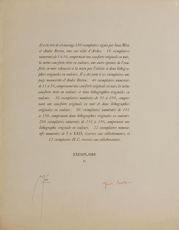 Lot #394 Joan Miro and Andre Breton: Miro and Breton?s Constellations - Image 2