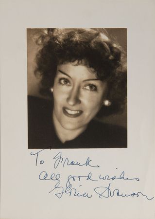 Lot #828 Gloria Swanson Signed Photograph - Image 2