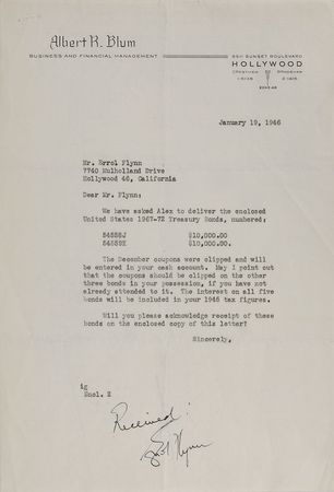 Lot #818 Robin Hood Signed Documents - Image 3