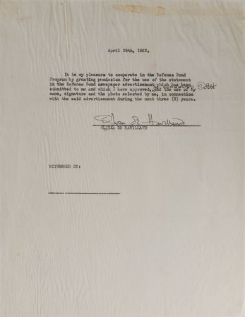 Lot #818 Robin Hood Signed Documents - Image 4