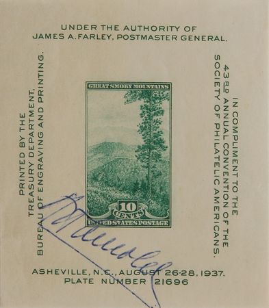 Lot #281 Dwight D. Eisenhower and Hap Arnold Stamps - Image 2