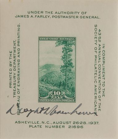 Lot #281 Dwight D. Eisenhower and Hap Arnold Stamps - Image 1