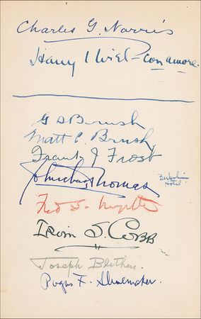 Lot #405 Walt Disney: Bohemian Club book featuring rare Mickey sketch by Walt Disney - Image 2