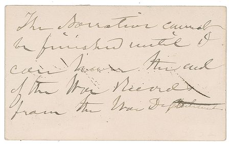 Lot #269 James Longstreet: Longstreet requests ?the end of the War Records? - Image 1