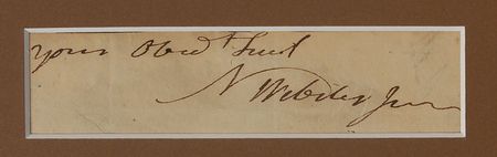 Lot #476 Noah Webster Signature - Image 2